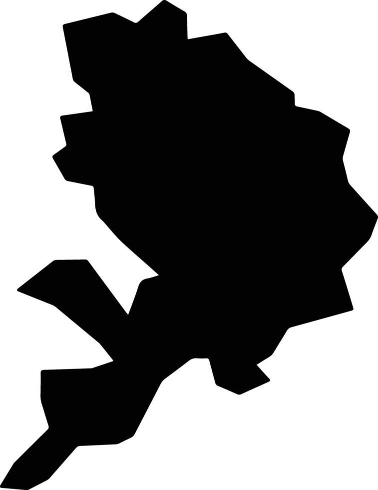 Defne Turkey silhouette map vector