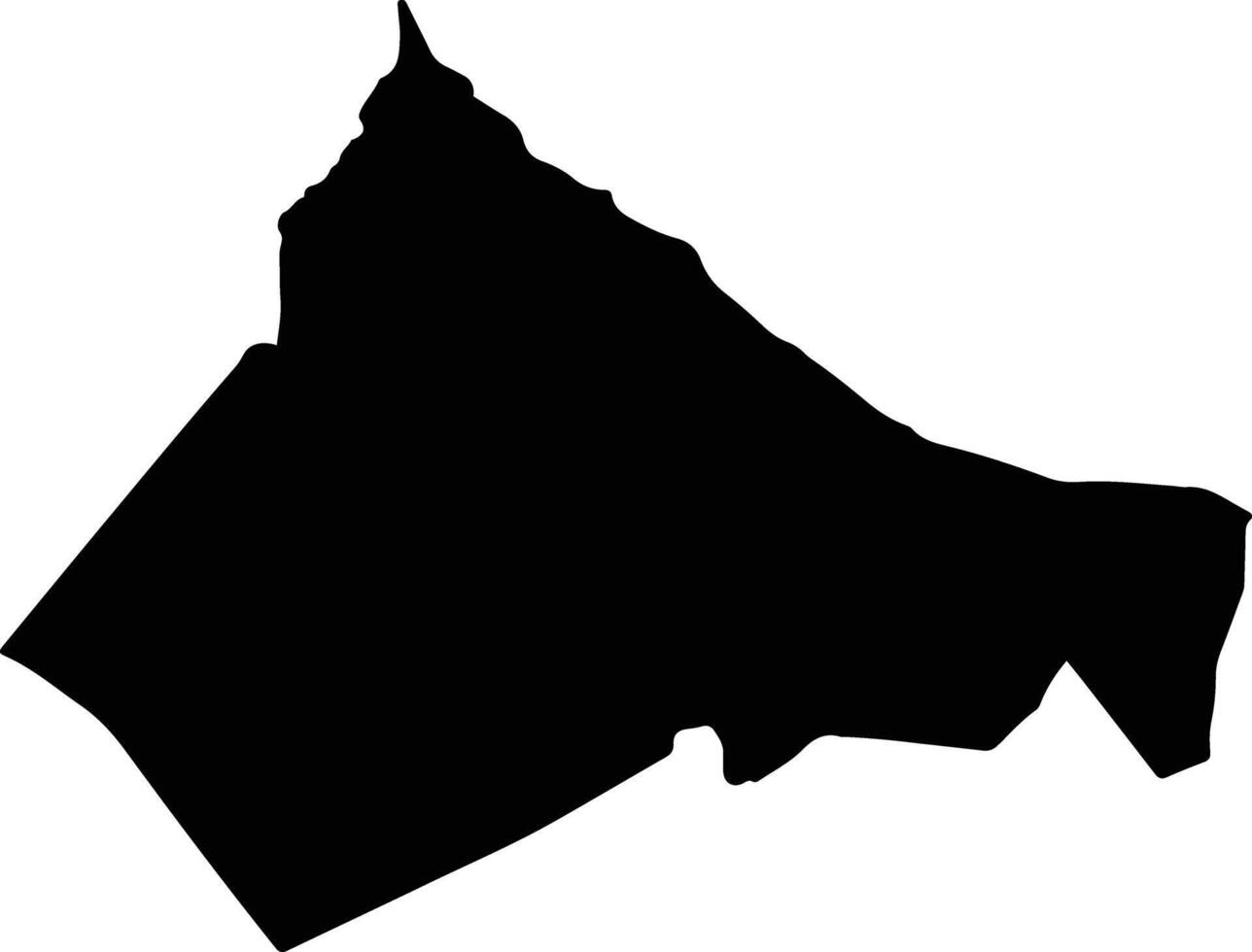 Deir ez Zor Syria silhouette map vector
