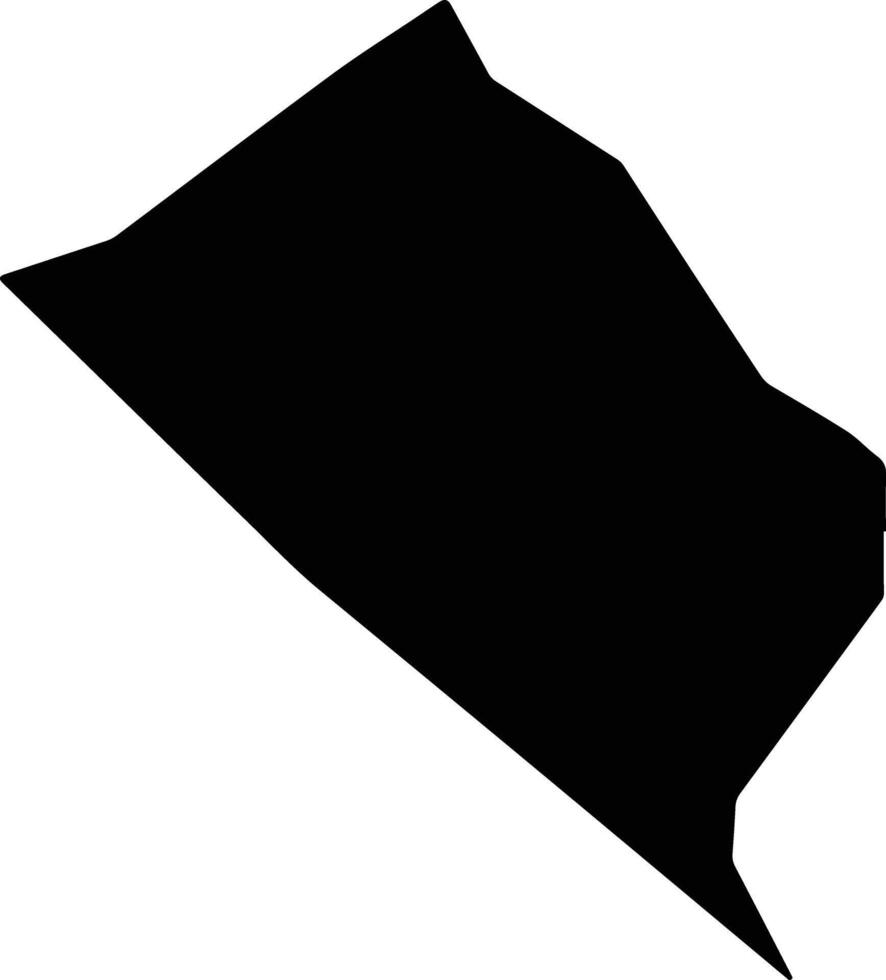 Delacree Pen Jamaica silhouette map vector