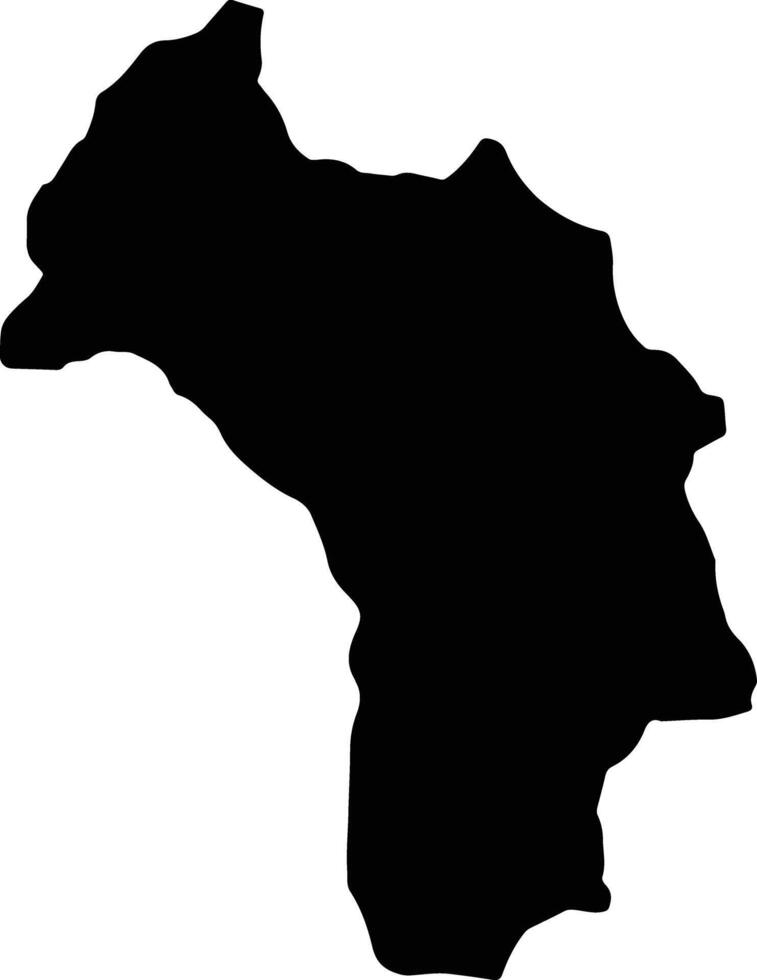 Deleg Ecuador silhouette map vector