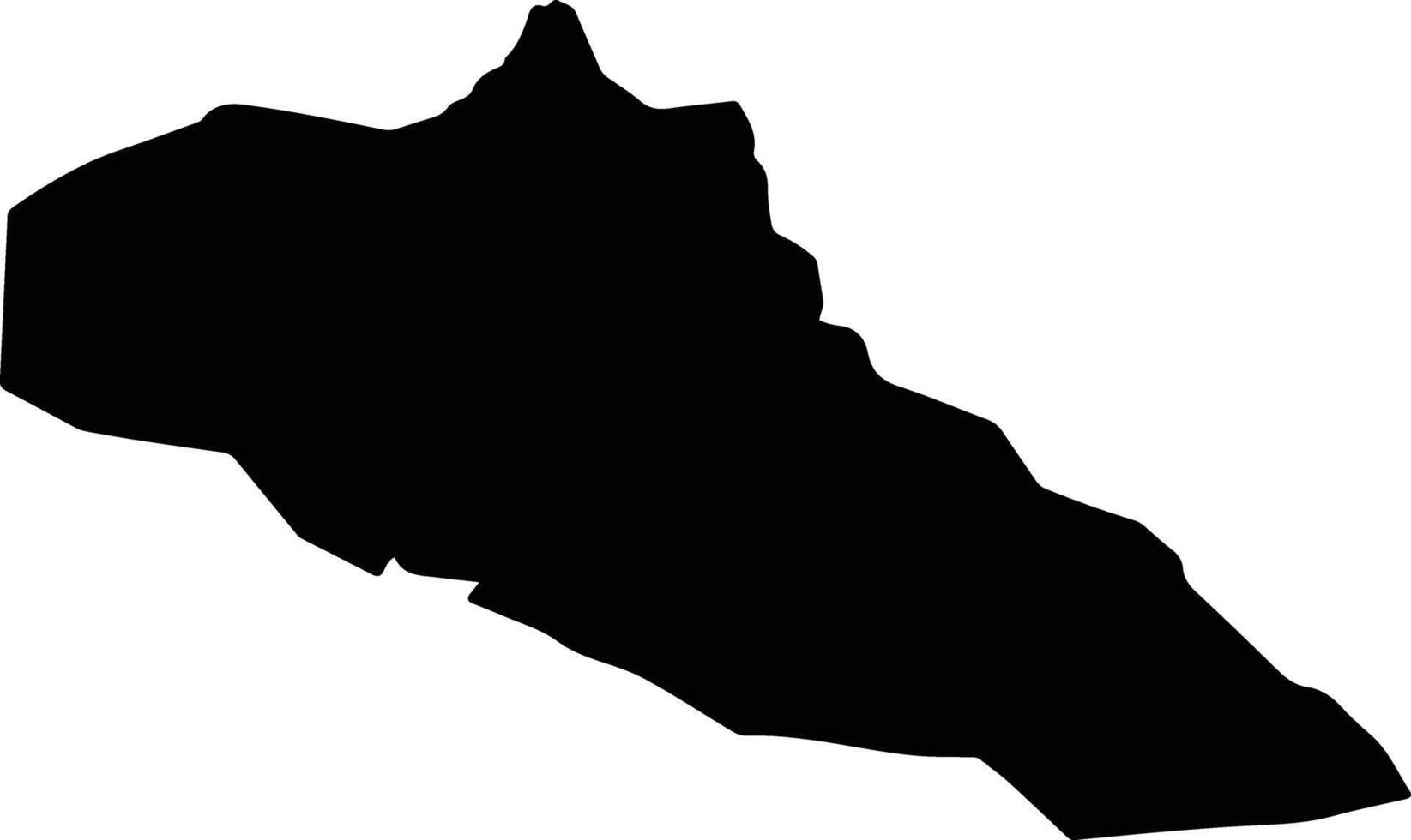 Delger Mongolia silhouette map vector