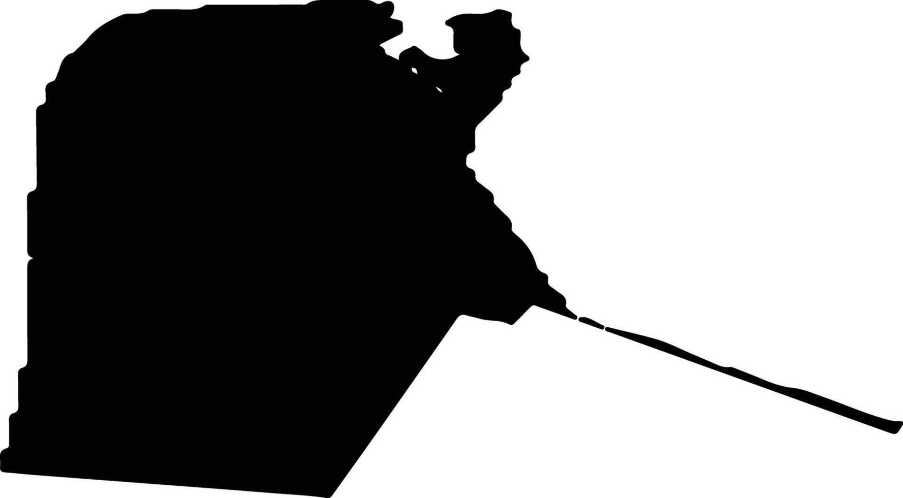 Den Helder Netherlands silhouette map vector
