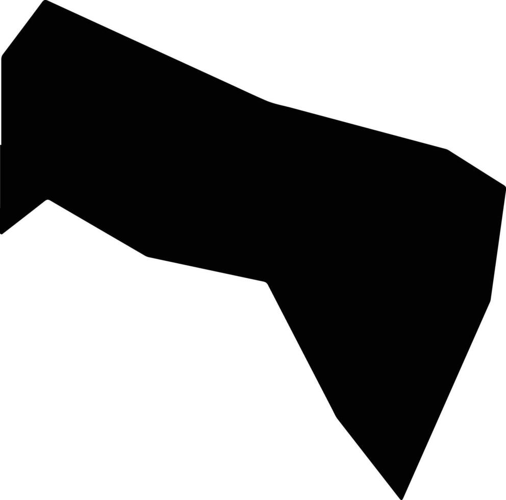 Denau Uzbekistan silhouette map vector