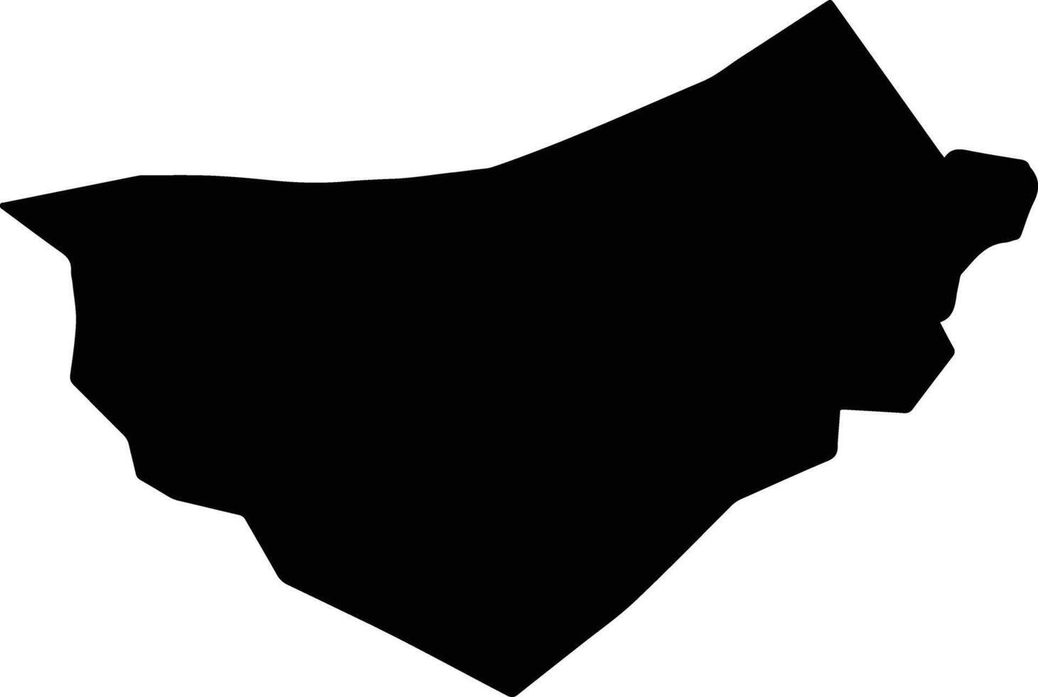 Derbent Turkey silhouette map vector