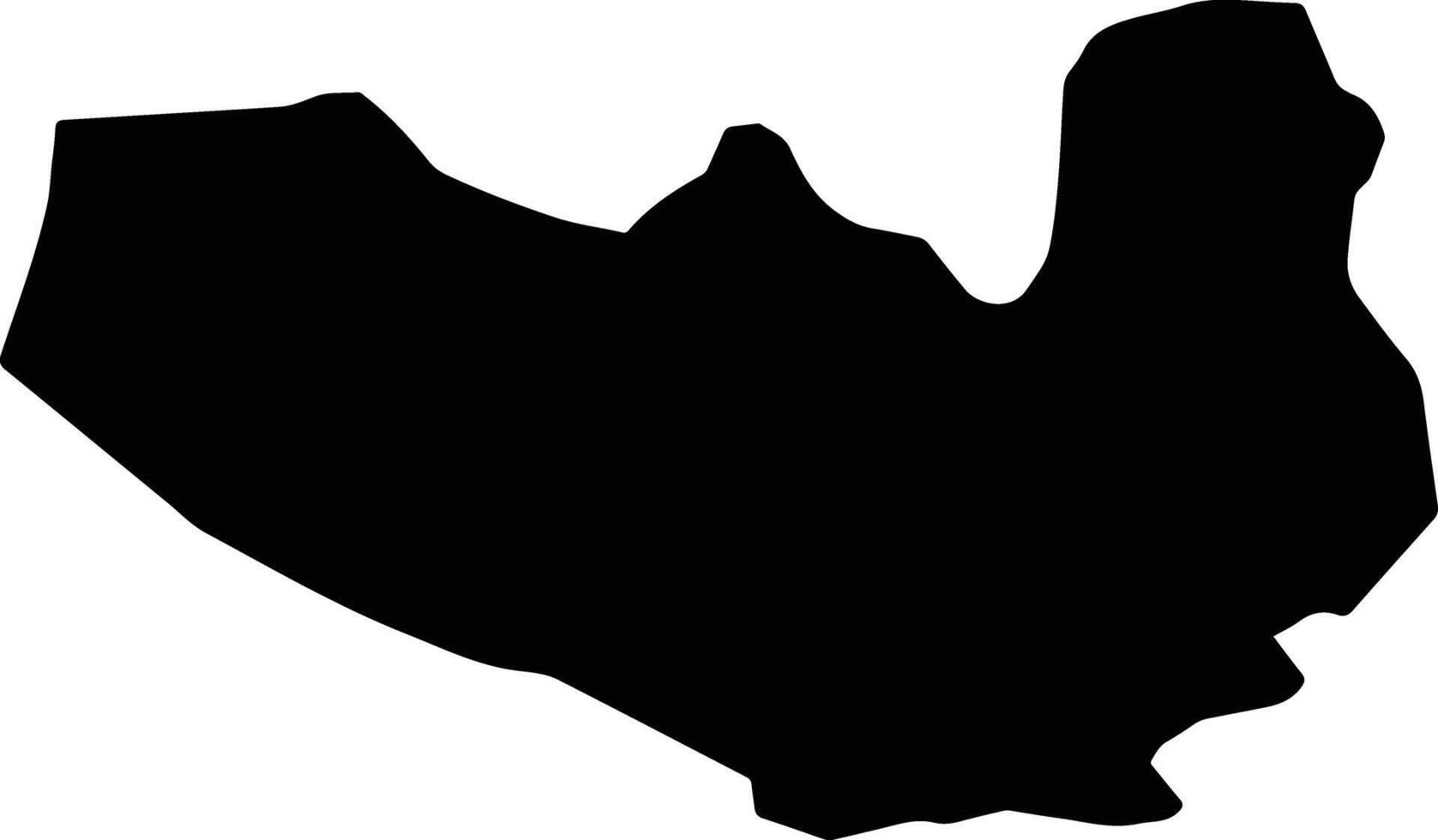 Derebucak Turkey silhouette map vector