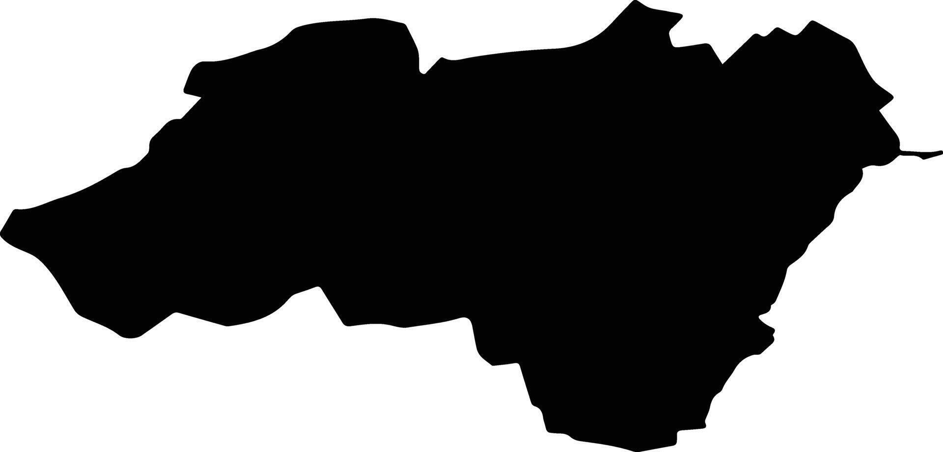 Derecske Hungary silhouette map vector