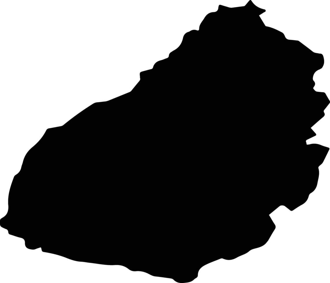 Dereli Turkey silhouette map vector