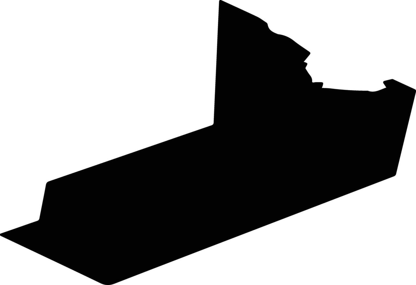Derhachi Ukraine silhouette map vector