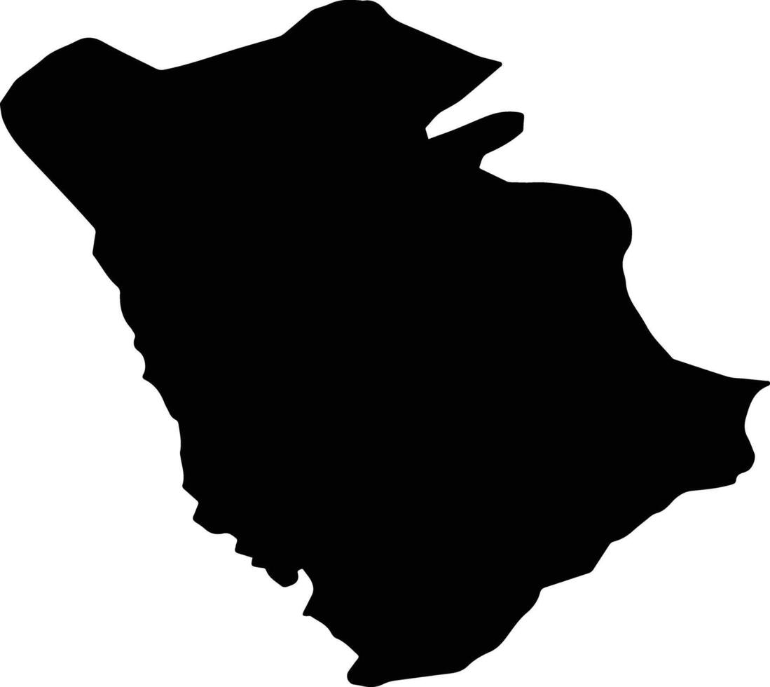 Derik Turkey silhouette map vector