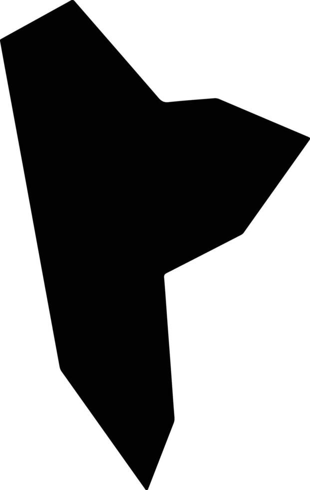 Derongxian China silhouette map vector