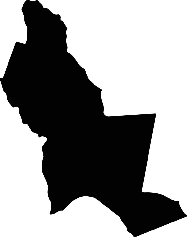 Derriere Dos Saint Lucia silhouette map vector