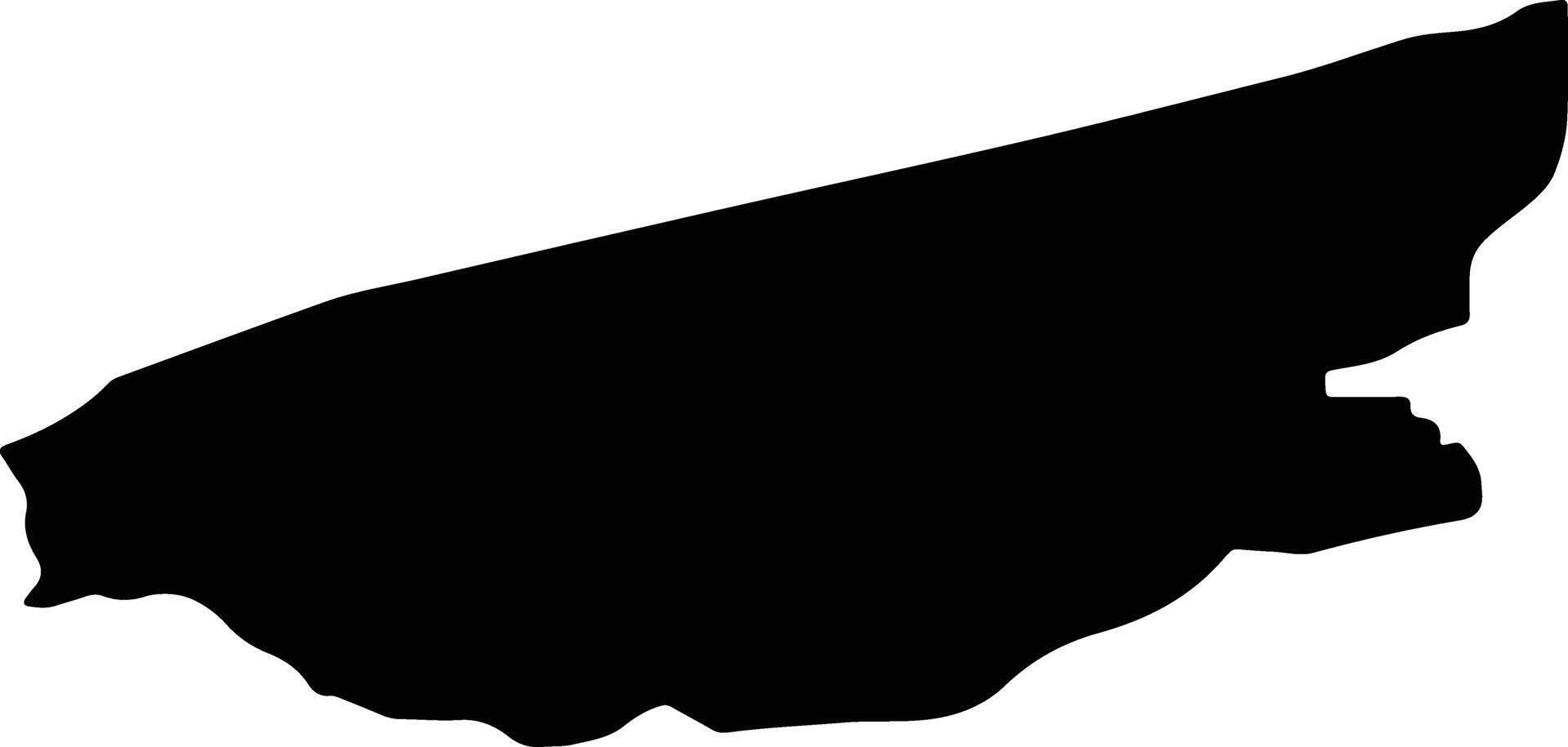 Des Barras Cacolie Saint Lucia silhouette map vector