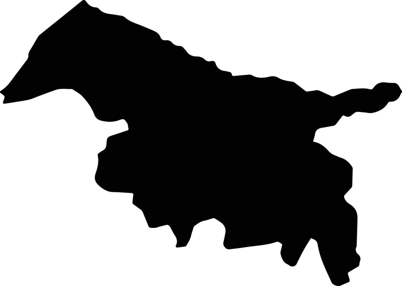 Desruisseaux Saint Lucia silhouette map vector