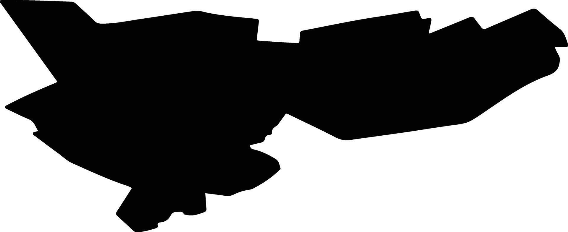 DETA Romania silhouette map vector