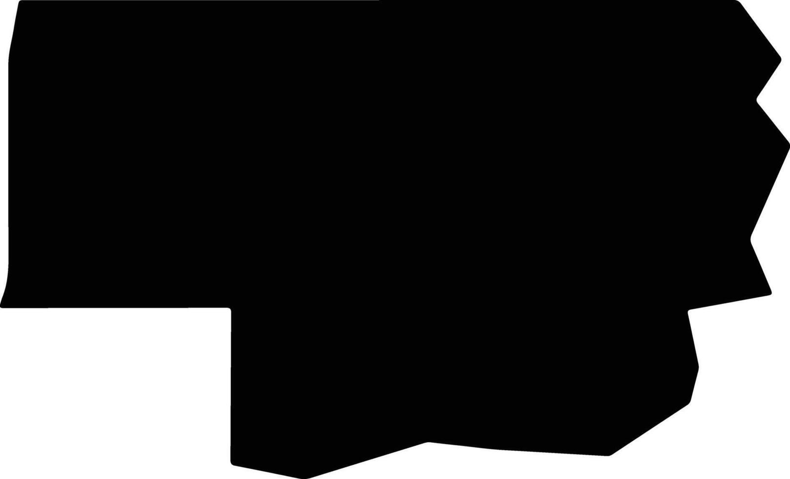 Dewey United States silhouette map vector