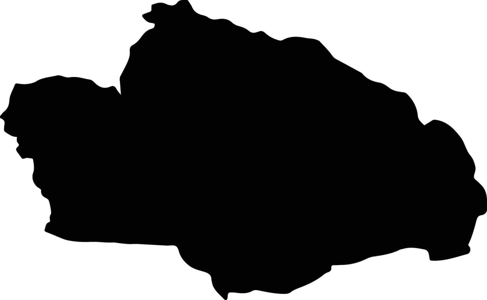 Dhanbad India silhouette map vector