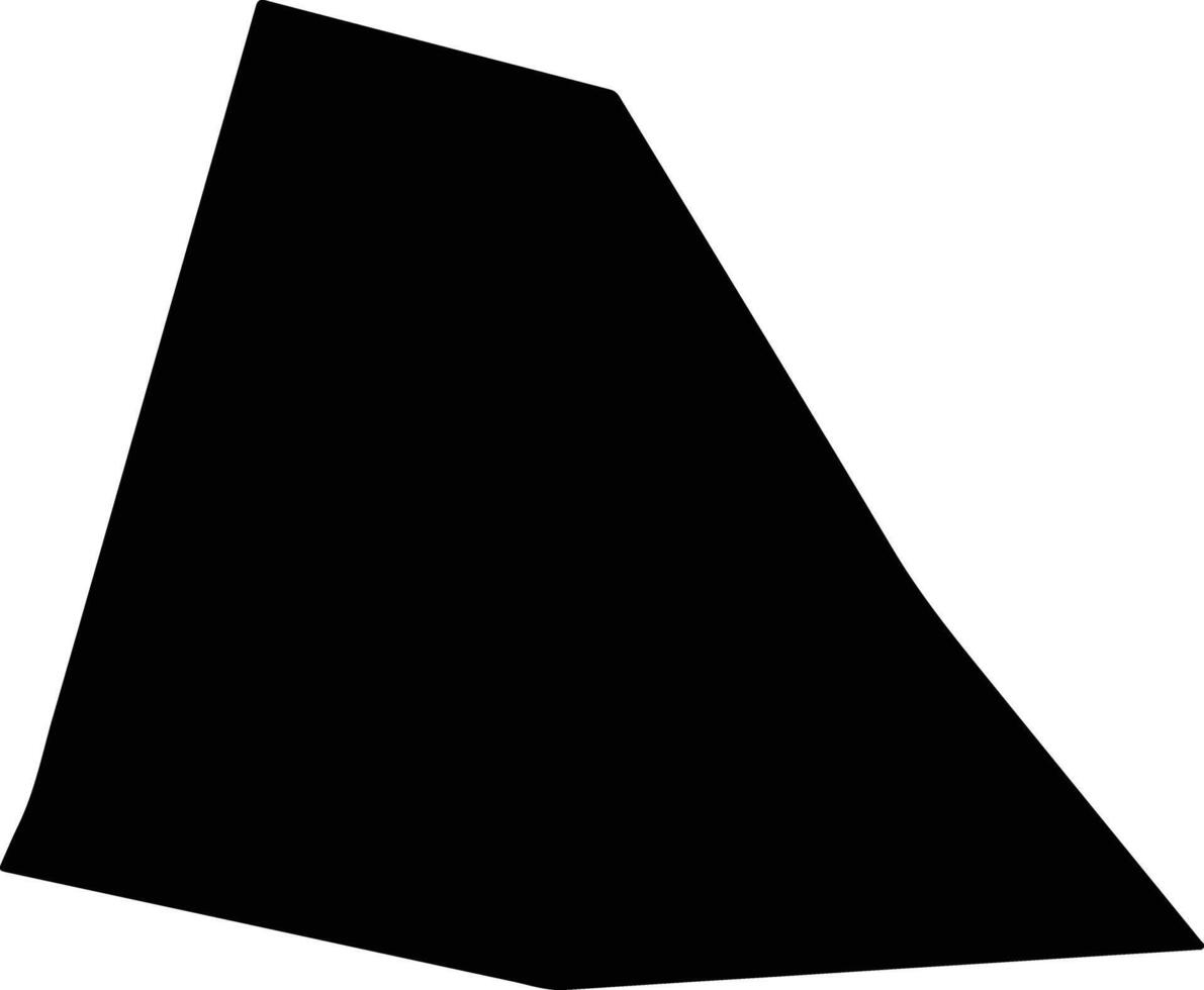 Dhankuta Nepal silhouette map vector