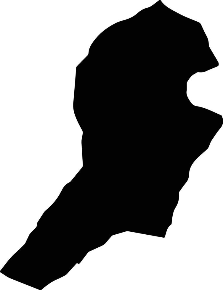 Dhiban Jordan silhouette map vector