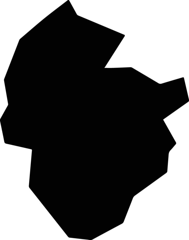Diamante do Sul Brazil silhouette map vector