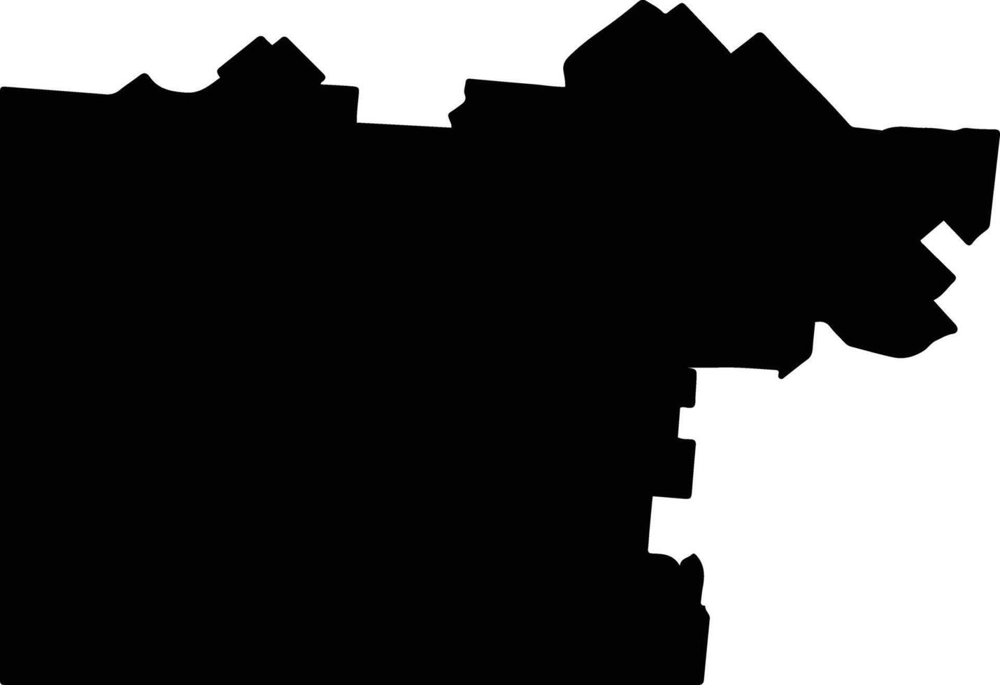 Diamantina Australia silhouette map vector