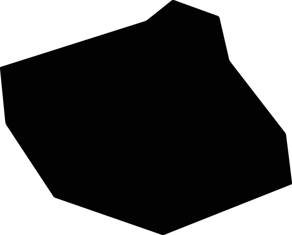 Dickenson United States silhouette map vector
