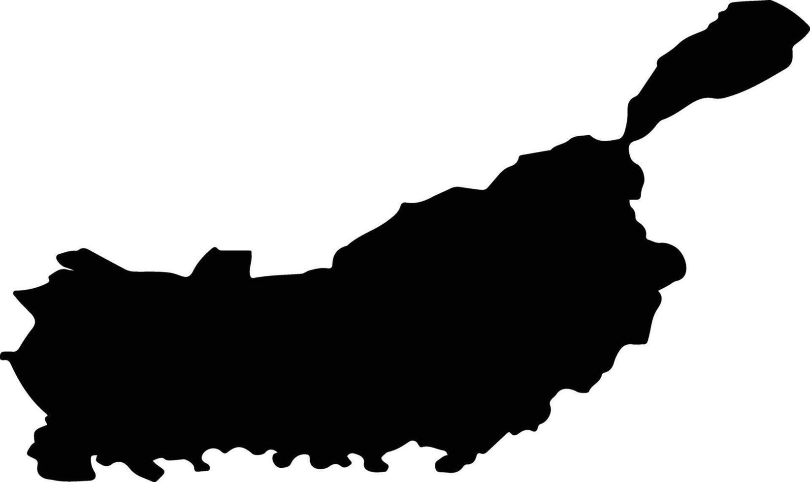 DIECI Romania silhouette map vector