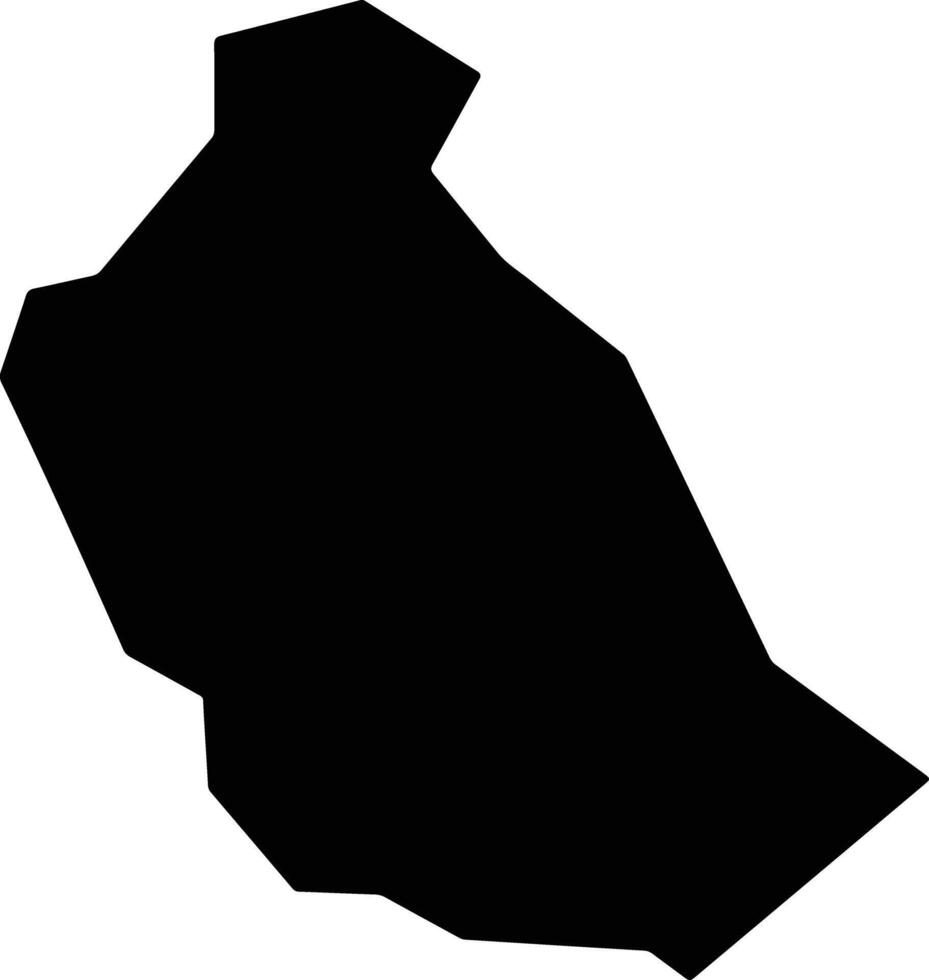 Dihdadi Afghanistan silhouette map vector