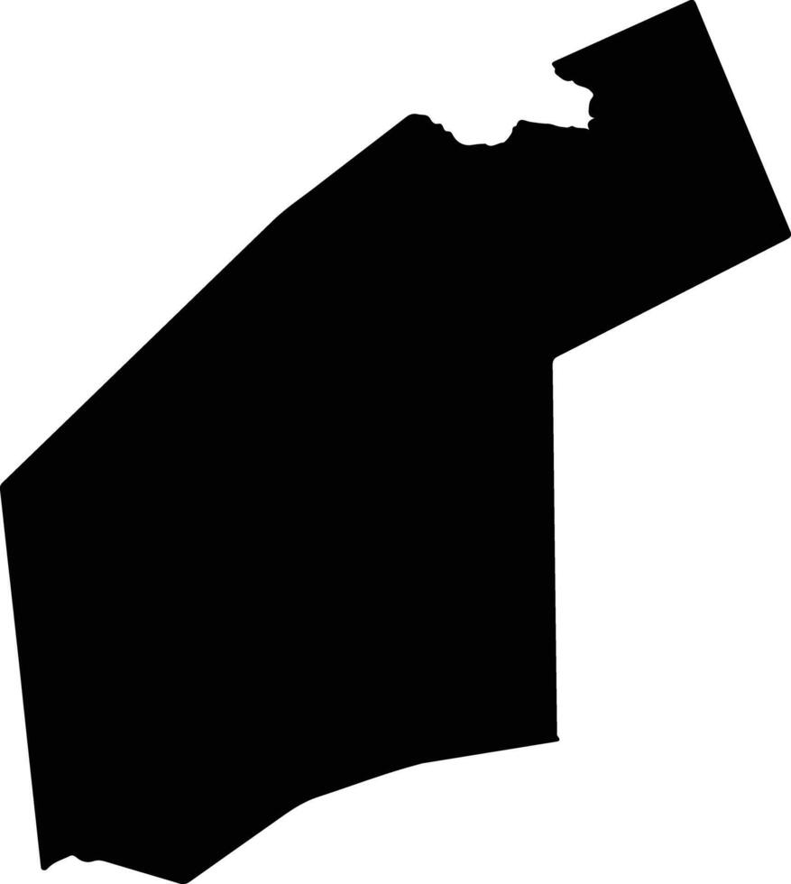 Dilkhil Djibouti silhouette map vector