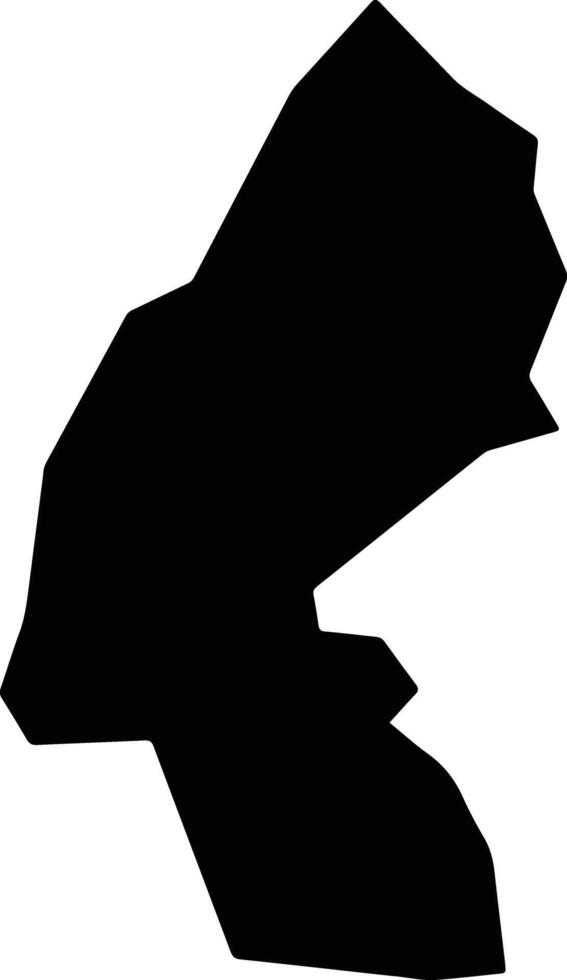 Dilling Sudan silhouette map vector