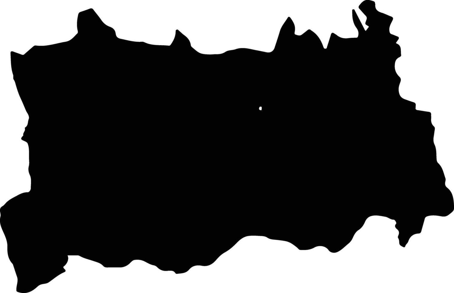 Dilolo Democratic Republic silhouette map vector
