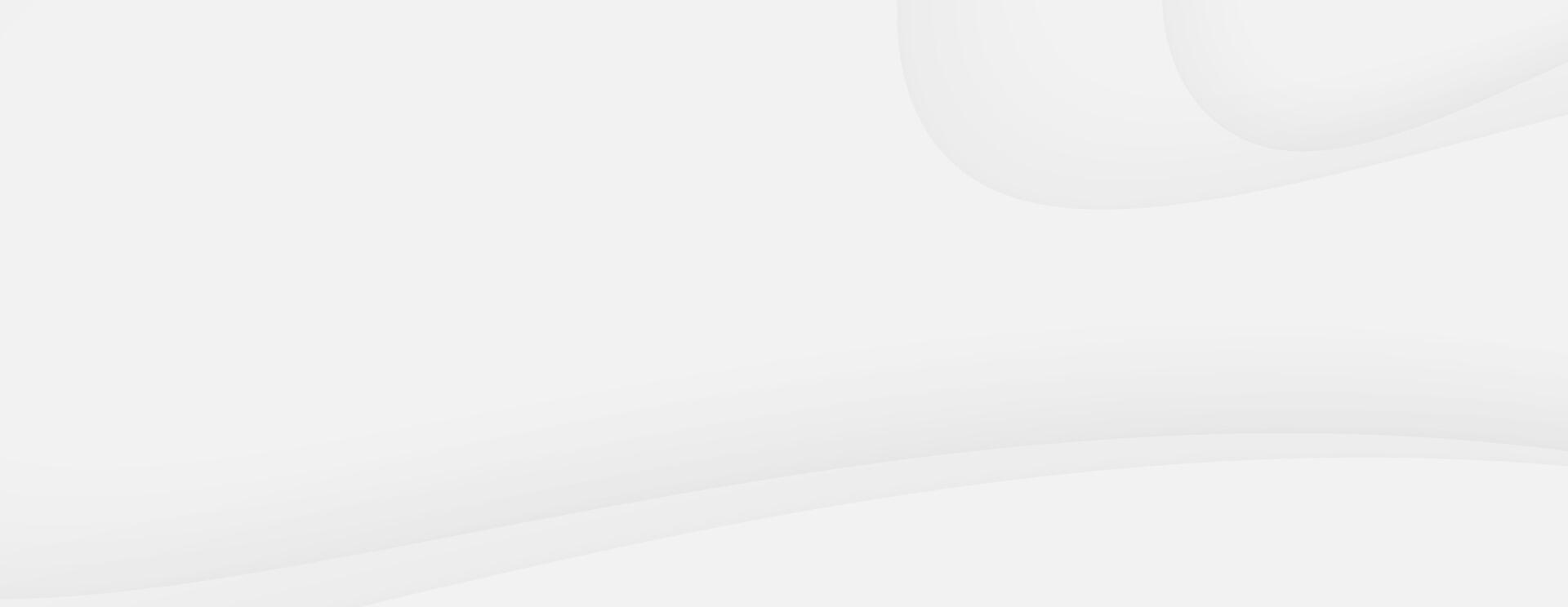 Abstract white background clean minimalist design curve shape blank vector