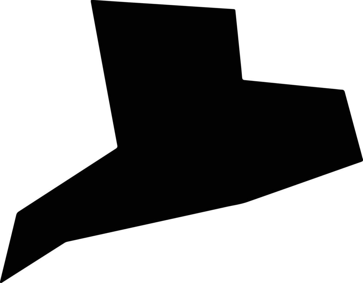 Dingnanxian China silhouette map vector