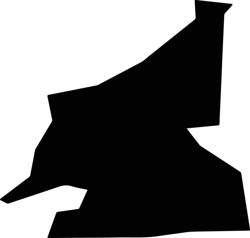 Dire Mali silhouette map vector