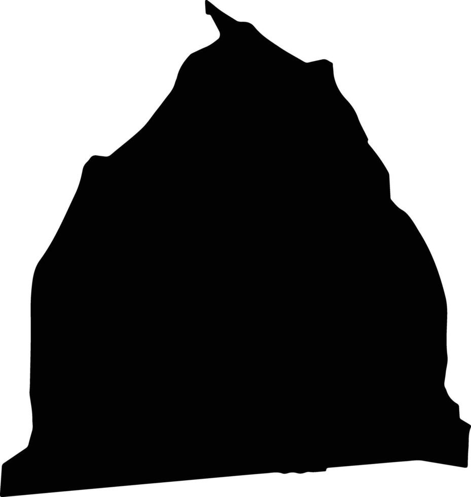 Dishu Afghanistan silhouette map vector