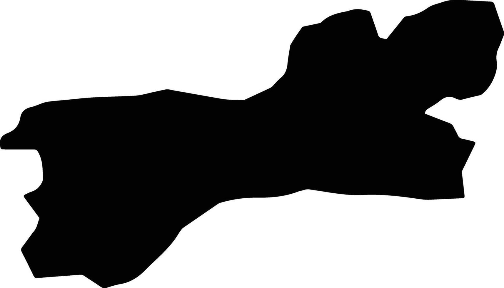 Dishna Egypt silhouette map vector