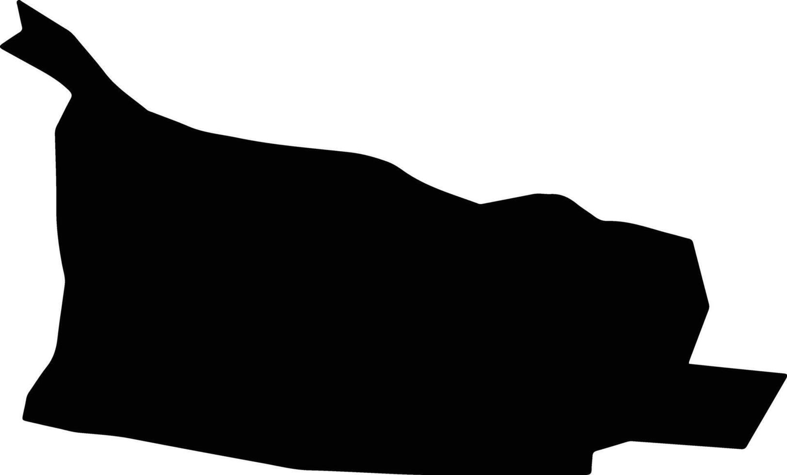 District of Bratislava I Slovakia silhouette map vector