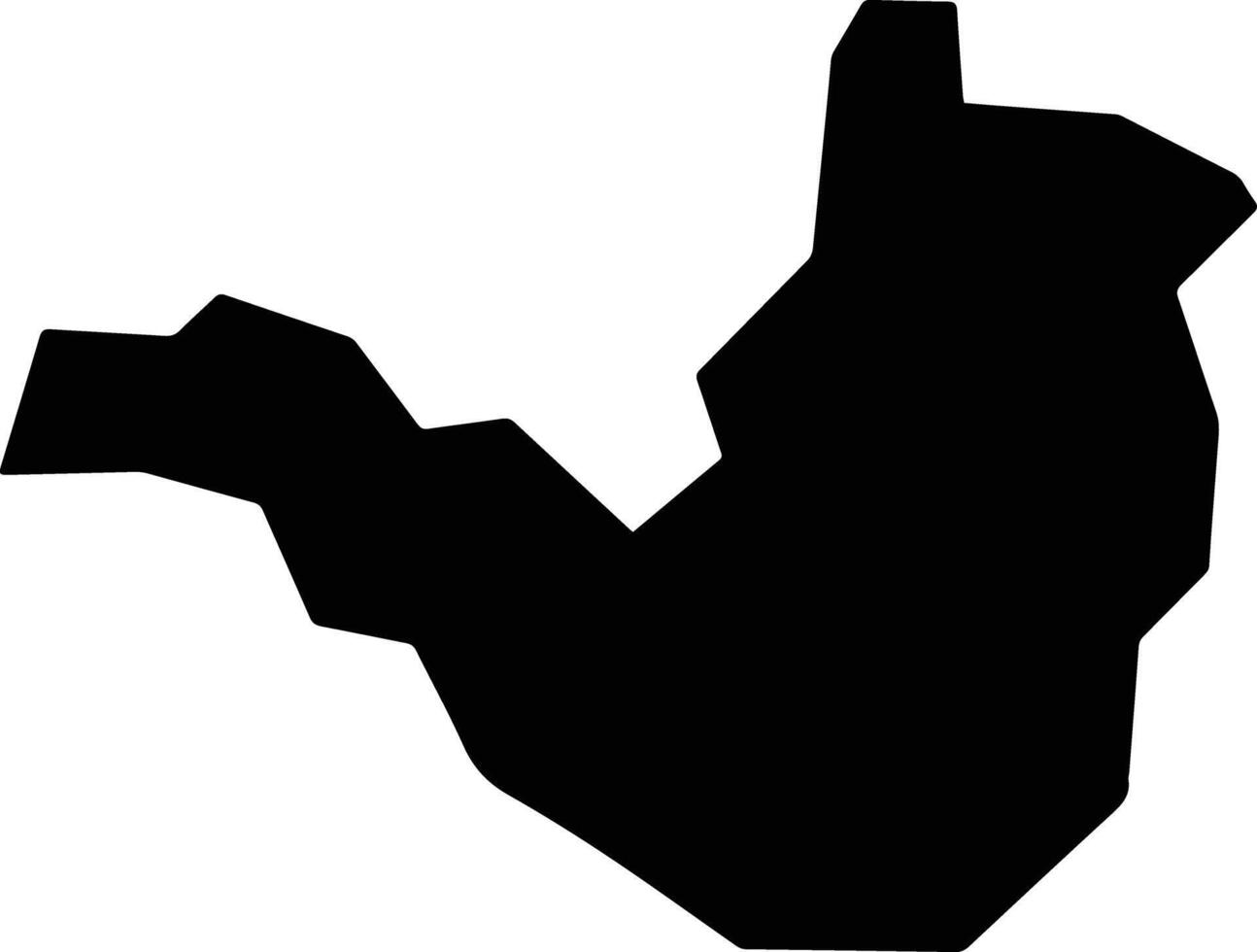 Divino Brazil silhouette map vector