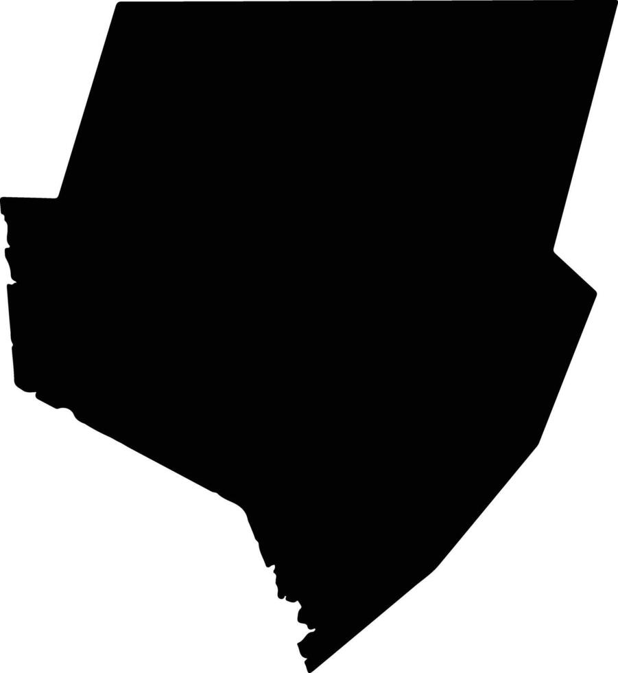 Dixie United States silhouette map vector
