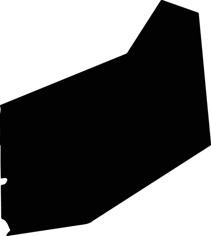 Djakotomey Benin silhouette map vector