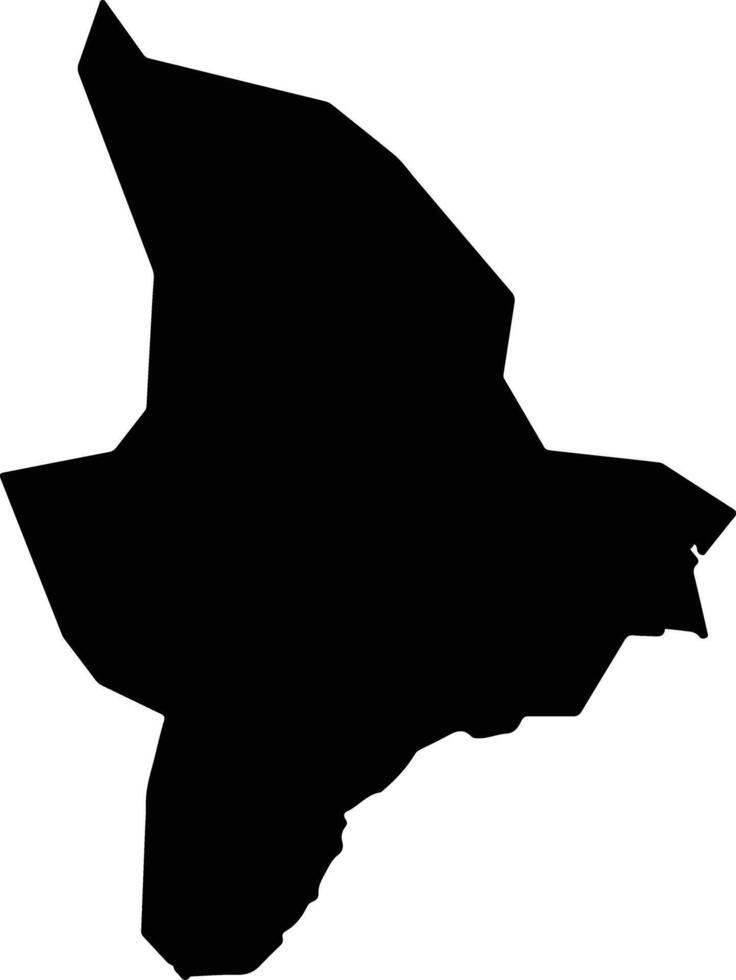 Djambala Congo silhouette map vector