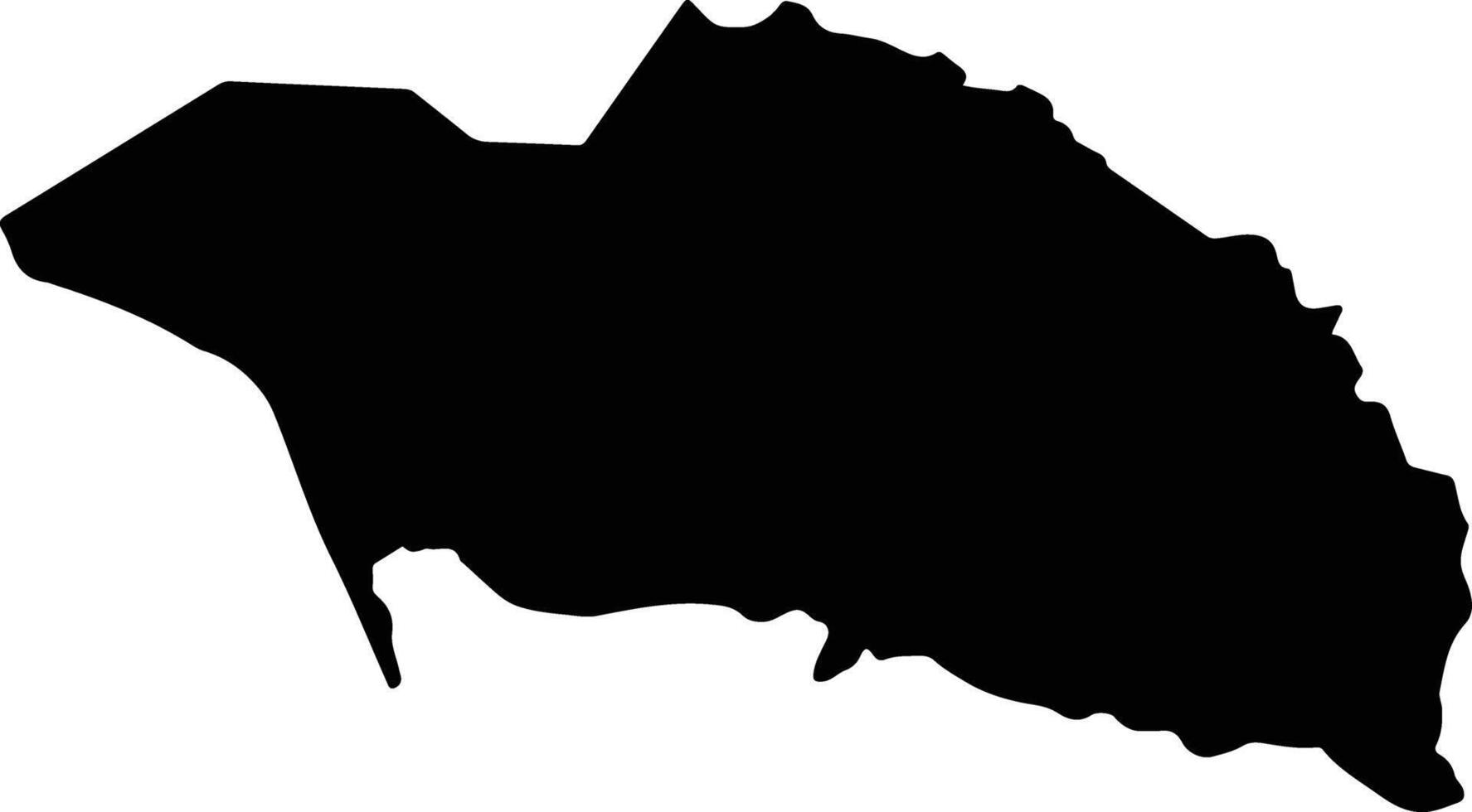 Djando Comoros silhouette map vector