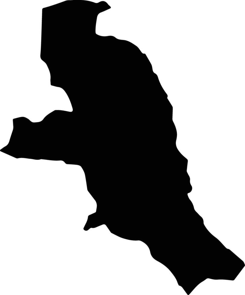 Djolu Democratic Republic silhouette map vector