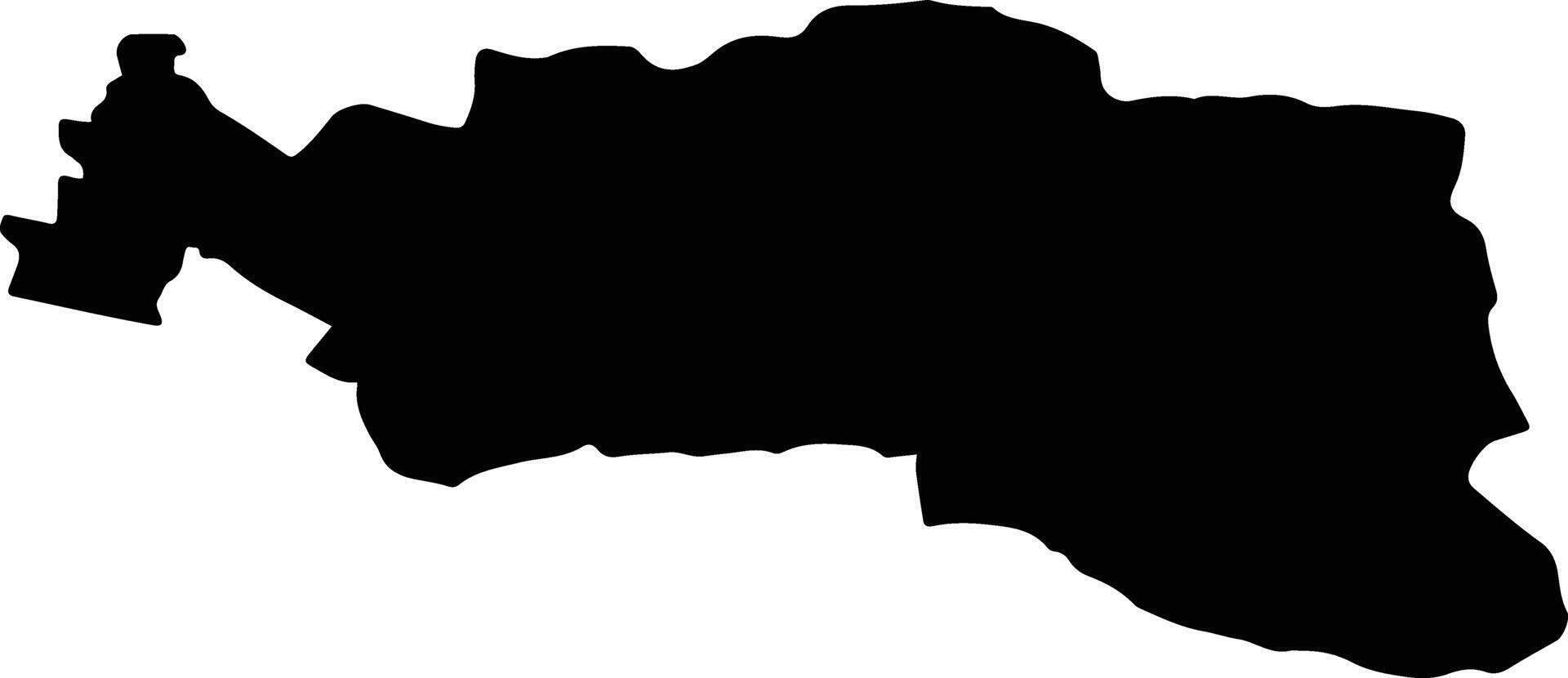 DOBARLAU Romania silhouette map vector