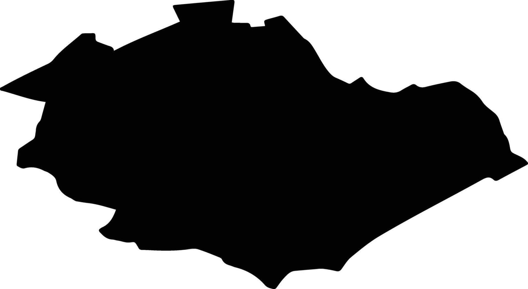 DOBRENI Romania silhouette map vector