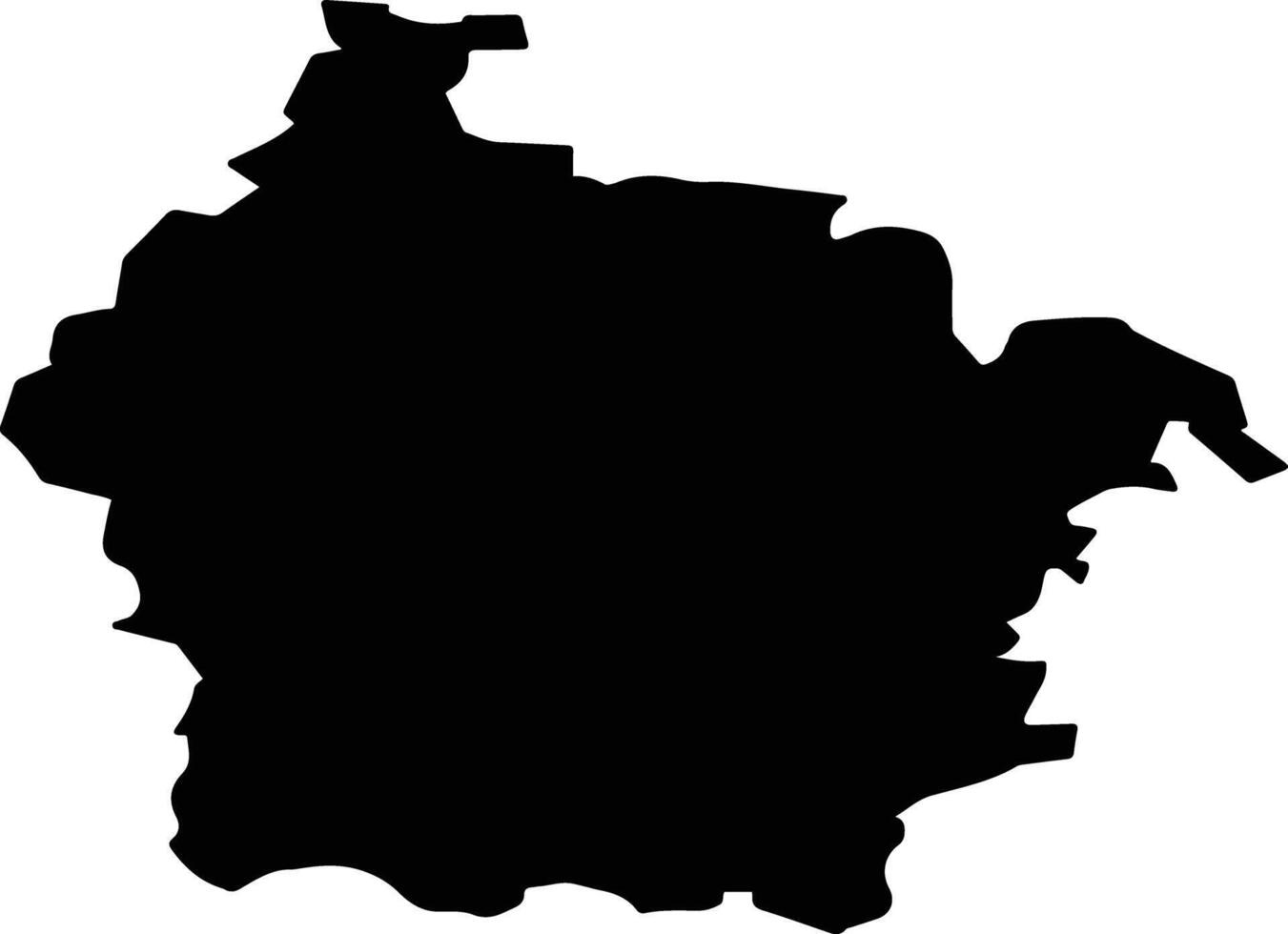 Dobrinsky District Russia silhouette map vector