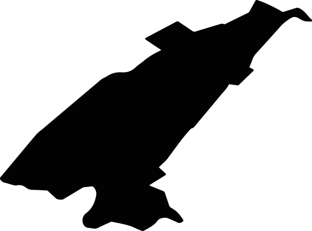 DOBROESTI Romania silhouette map vector