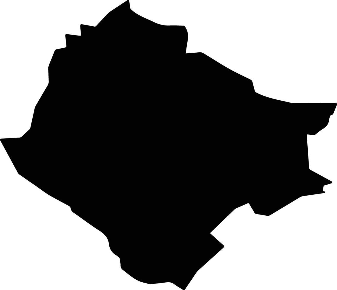 Dobrovnik Slovenia silhouette map vector