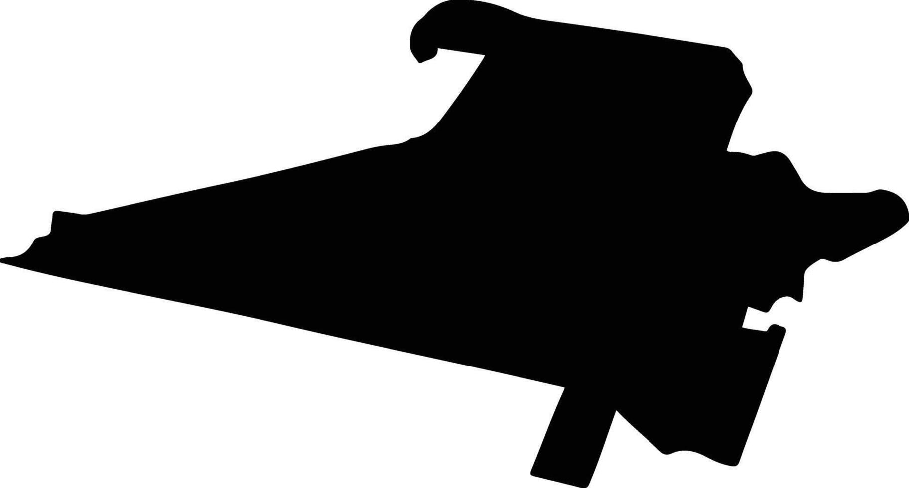 DOBRUN Romania silhouette map vector