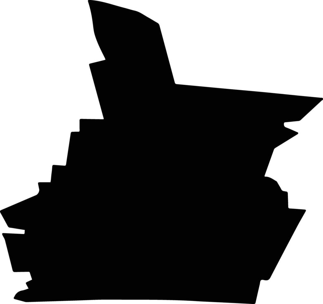 DOCHIA Romania silhouette map vector