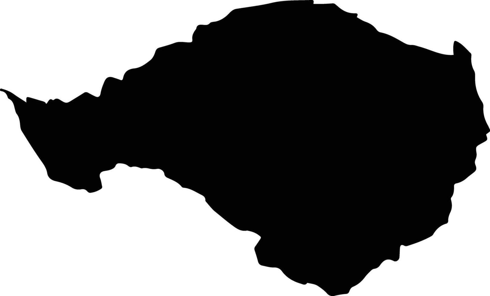 DOCLIN Romania silhouette map vector